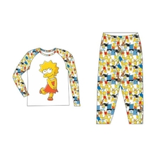 Kit familia, 2 pijamas longo e um body bebê, Os Simpsons