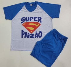 Pijama Super Pai Paizão Longo Ou Curto - comprar online