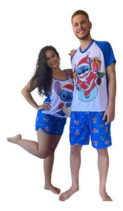 Kit Casal 2 Pijamas Natal Personagens