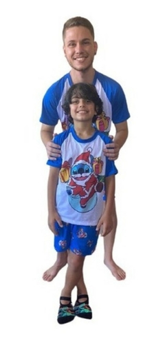 Pijama Natal Menino Curto (infantil)