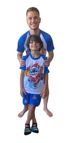 Pijama Natal Personagens Adulto E Infantil Masculino - comprar online
