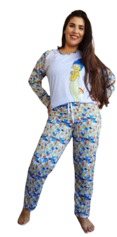 Kit familia, 2 pijamas longo e um body bebê, Os Simpsons - comprar online