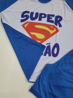 Pijama Super Pai Paizão Longo Ou Curto na internet