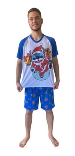 Pijama Natal Personagens Adulto E Infantil Masculino