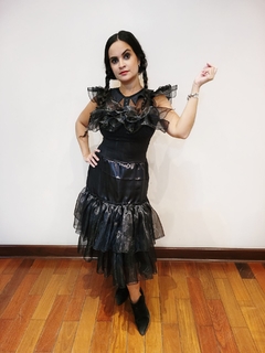 Fantasia Wandinha Addams - Vestido adulto Wednesday - comprar online