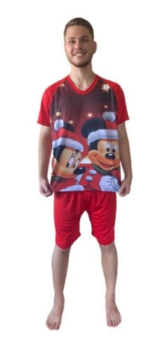 Pijama Natal Personagens Adulto E Infantil Masculino