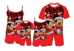 Kit Casal 2 Pijamas Natal Personagens Adulto E Infantil - loja online