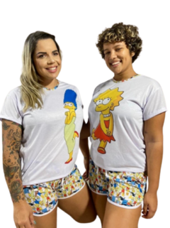 Kit familia, 2 pijamas longo e um body bebê, Os Simpsons na internet