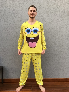 Kit 3 Pijamas Longo Bob Esponja - comprar online