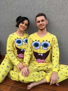 Kit 3 Pijamas Longo Bob Esponja