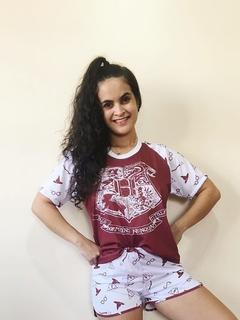 Pijama Curto Feminino Harry Potter (1 Unidade)