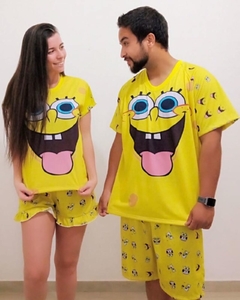 Pijama Curto Masculino Bob Esponja (adulto Infantil) na internet
