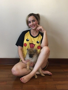 Pijama Feminino Curto Pikachu