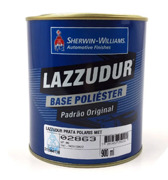 Tinta Poliéster 900ml Prata Egito Metálico - Lazzuril