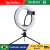 Anel Ring Light 8 Pol + Tripé De Mesa + Suporte Cel Video na internet