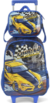 KIT MOCHILA COM RODINHAS + LANCHEIRA FORÇA 4 AZUL (IC39052FA-AZ)