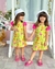 Vestido Pompom Manga Flamingo