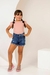 Short Jeans bolso frontal rasgado