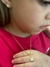 BRINCO E COLAR INFANTIL COROA DE PRINCESA RESINADA - BANHADO EM OURO