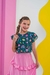 CONJUNTO BLUSA E SAIA ROSA - comprar online