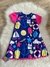 Vestido Pompom praia manga rosa - comprar online