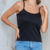 Blusinha Feminina Alcinha Canelada Comprimento Tradicional
