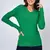 Imagem do Suéter feminino Suéter Básico Blusa Lisa Gora V Tricô