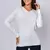 Suéter feminino Suéter Básico Blusa Lisa Gora V Tricô - loja online
