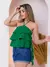 Imagem do Regata Blusa Crepe Duna Babado 3 Marias Camada Tiras