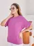 Blusa Feminina Básico Manga Curta Tecido Bem Elástico Moda Plus Size - loja online