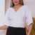 Blusa transpassada cropped feminina decote v morcego - comprar online