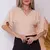 Blusa transpassada cropped feminina decote v morcego