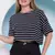 Blusa Cropped Listrada Feminina Verão - Descoladinha: Moda, Beleza e Casa a Seu Estilo ツ