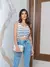 Blusa Cropped Tricot Modal Moda Paris Feminina - comprar online