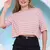 Blusa Cropped Listrada Feminina Verão - loja online