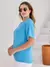 Blusa Feminina Básico Manga Curta Tecido Bem Elástico Moda Plus Size - comprar online