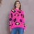 Blusa Tricot Onça Colorida Moda Inverno Feminina na internet