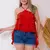 Regata Blusa Crepe Duna Babado 3 Marias Camada Tiras - comprar online