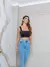 Blusa Cropped Alça Larga Grossa Duplo Suplex Decote Reto Feminina - comprar online