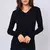 Suéter feminino Suéter Básico Blusa Lisa Gora V Tricô