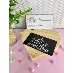 Cartão Tag Feliz Aniversário - 9x5cm - Pronta entrega - 25/50/100 unidades - Tag pra mim