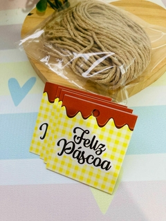 Kit 25 Tags + Barbantes - Páscoa - Pronta entrega na internet