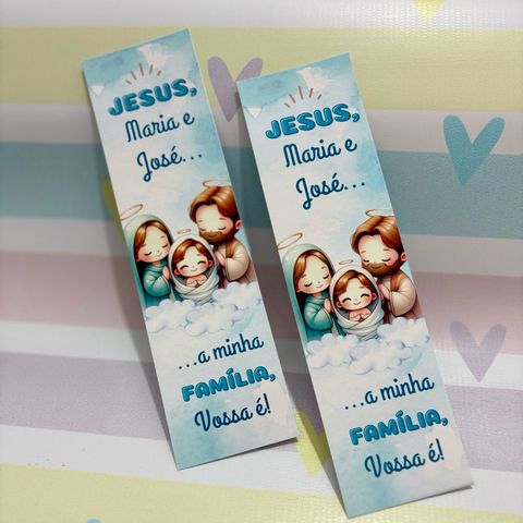 Marca Página Católico - Sagrada Família - Presépio - Pronta Entrega - 25/50/100 unidades