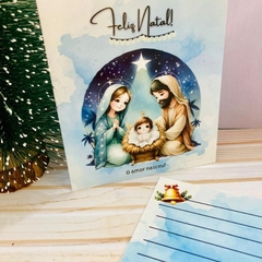 Cartões de Natal - Presépio - 9x10cm - Pronta entrega - 25/50/100 unidades na internet