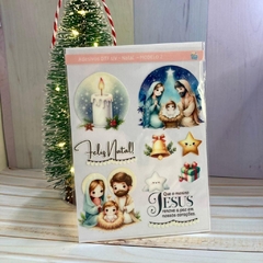 Adesivos DTF UV - Adesivos de Natal - Pronta entrega na internet