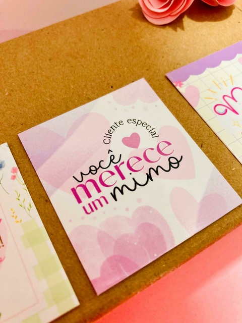 50 Mini Cartões Mimo - Especial - Pronta entrega - comprar online