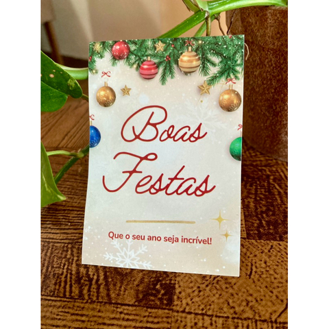 Mini Folhetos Boas Festas - Natal - Pronta entrega