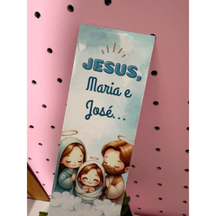 Marca Página Católico - Sagrada Família - Presépio - Pronta Entrega - 25/50/100 unidades - loja online