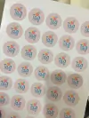 100 unid Adesivos personalizados com a sua logo