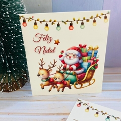 Cartões de Natal - Noel - 9x10cm - Pronta entrega - 25/50/100 unidades